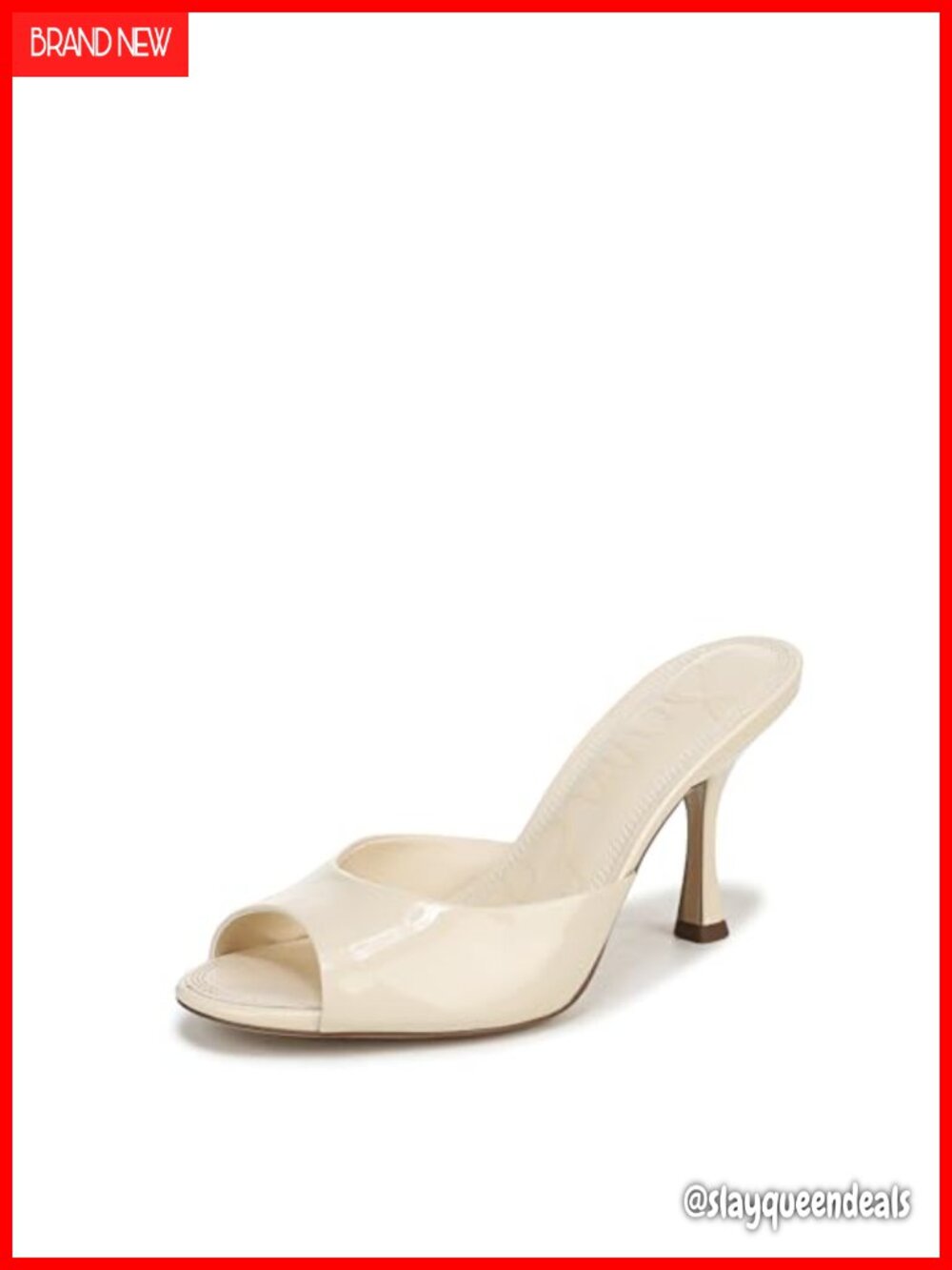 Leather Platform Heeled Sandals Pointed Toe Slip On
